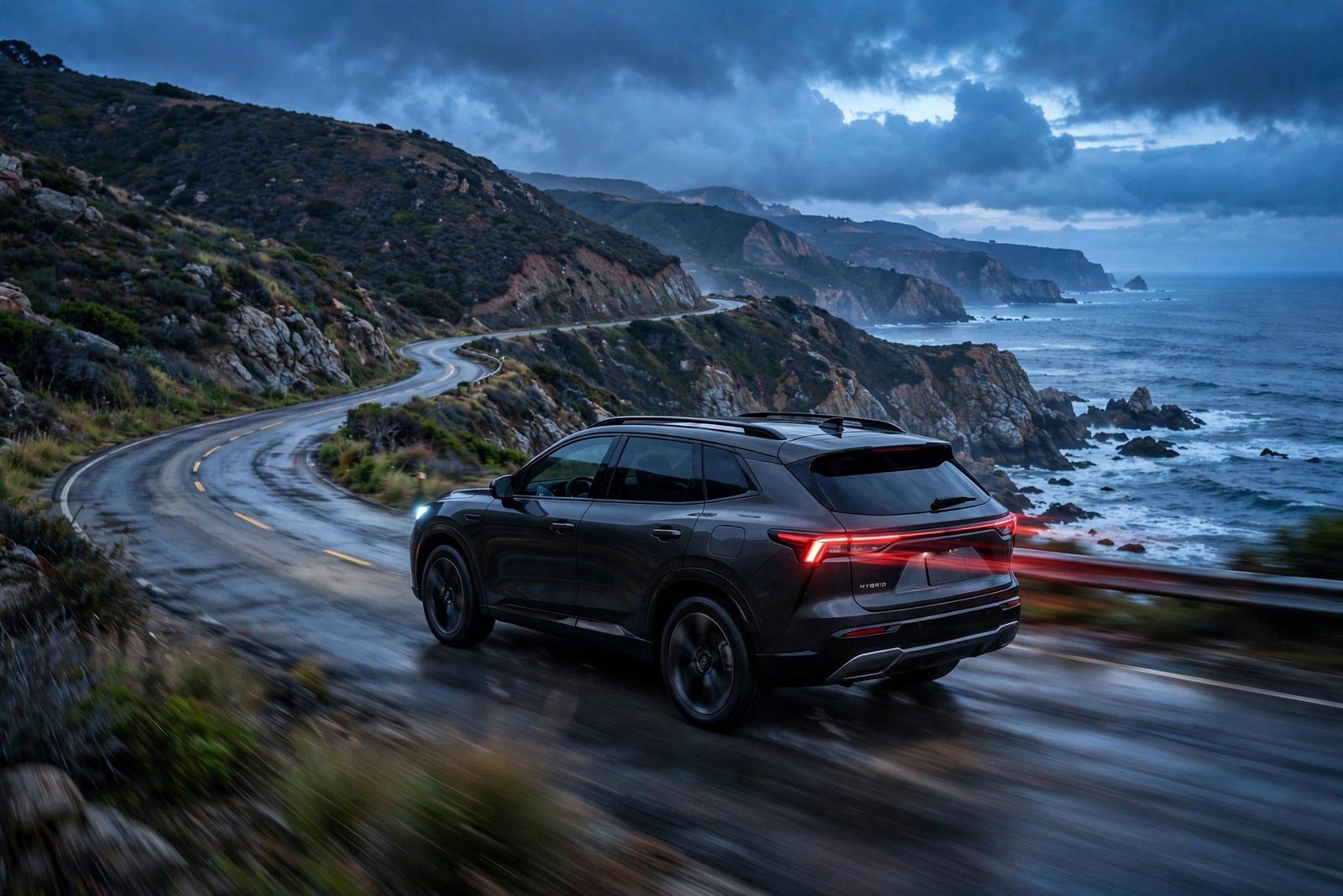 Highlander Hybrid on the road