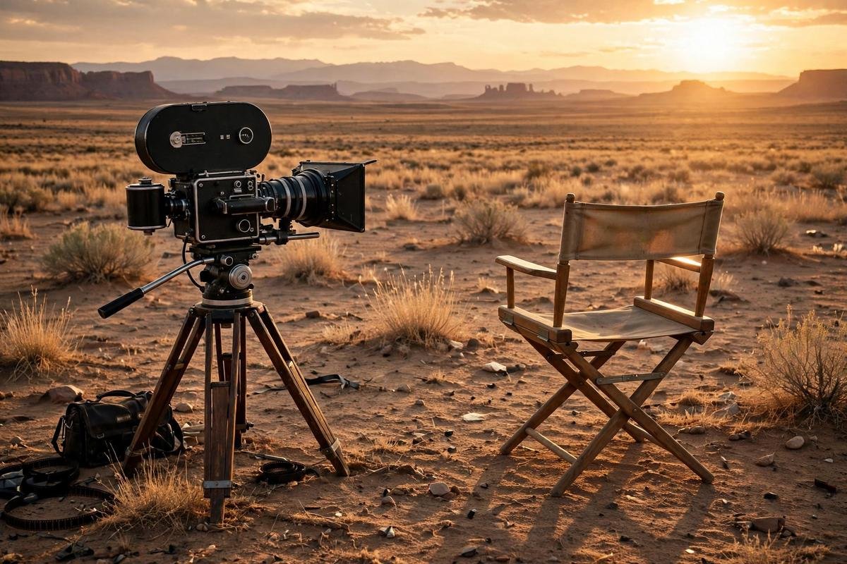 A film set in the desert, evoking Sam Shepard's screen career in Western landscapes.